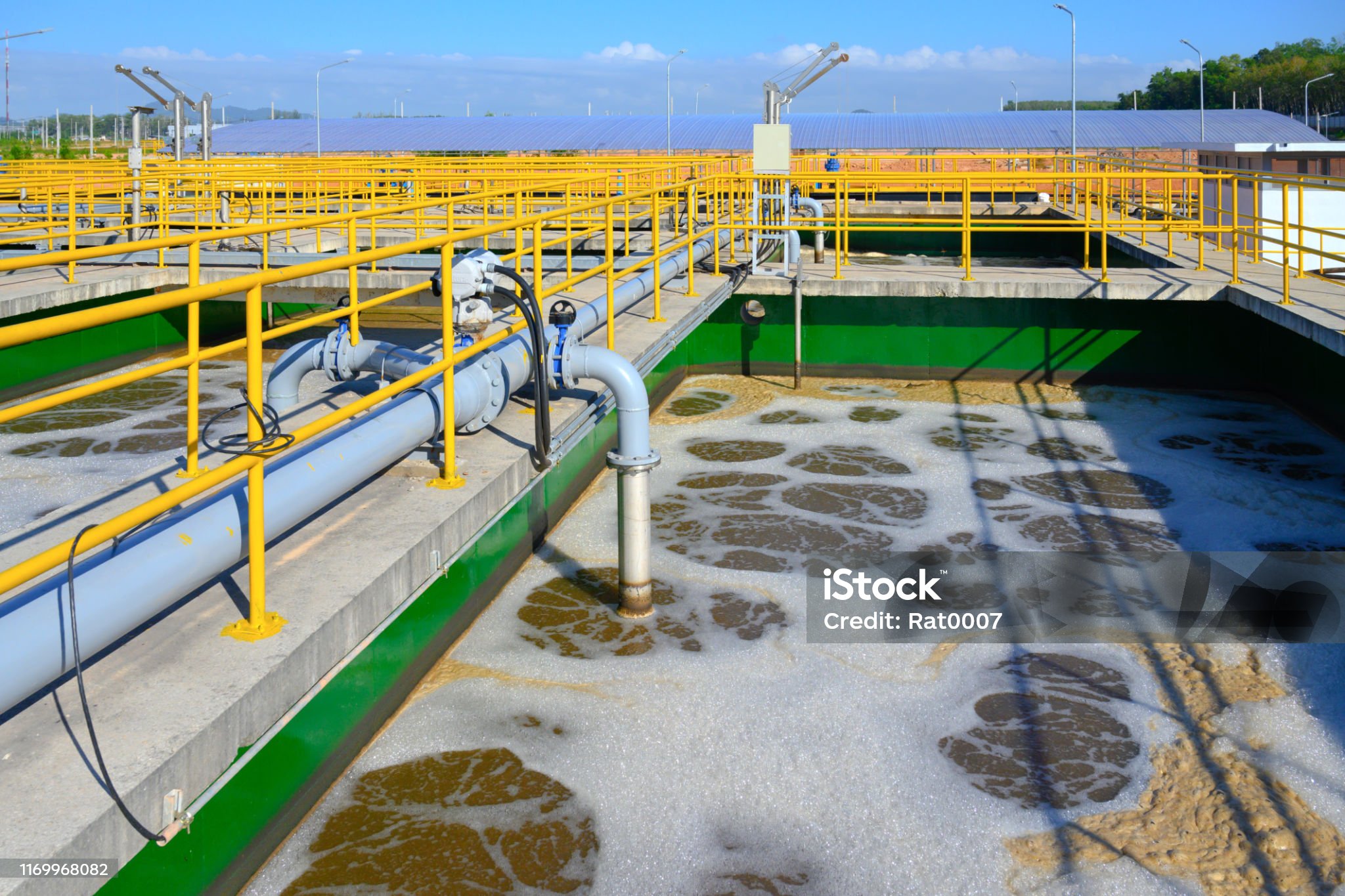 Waste water treatment, purification plant