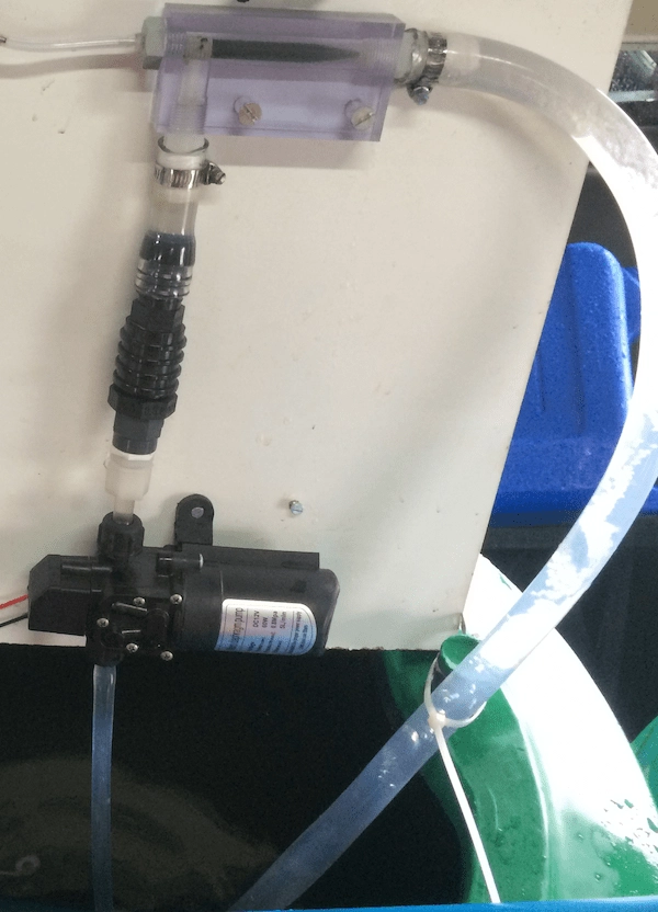 BoreholeWater being treated with nanobubbles generated by UFB anzai ceramic generator